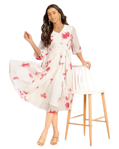 Wholesale and Retail Market Red, White Dress