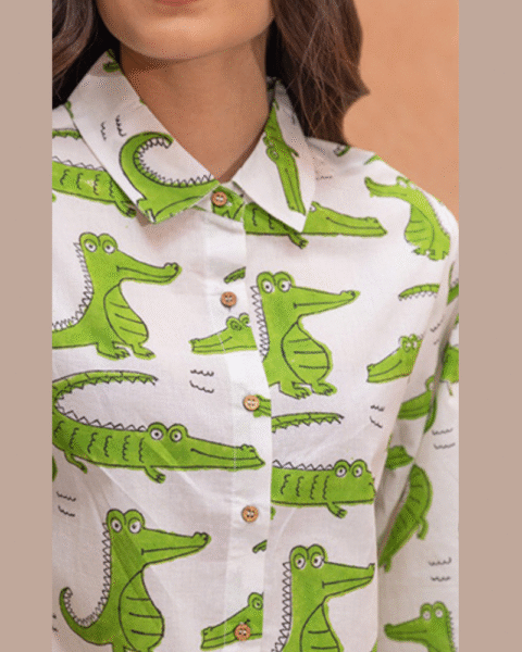 Soft Cotton Shirt & Pyjama Set - Image 3