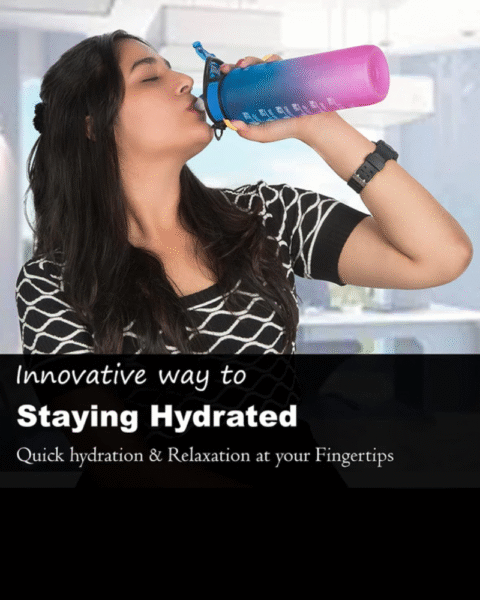 Gym Motivational Water Bottle 1 Ltr - Image 3