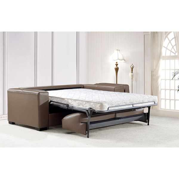 Chocolate Color Foldable Sofa Bed