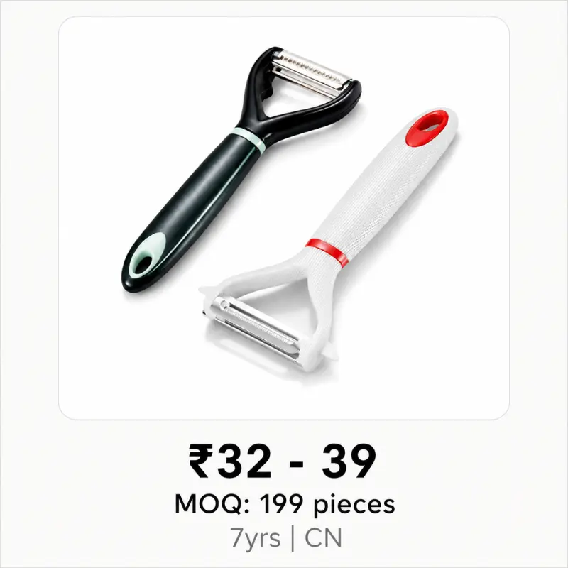 2 in 1 Handle Stainless Steel Vegetable Peeler