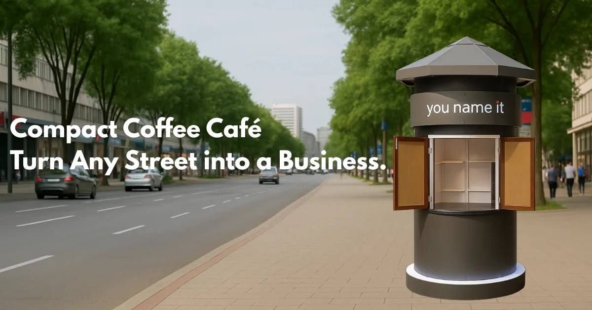 Premium Compact Coffee Cafe for start-ups and distributors.