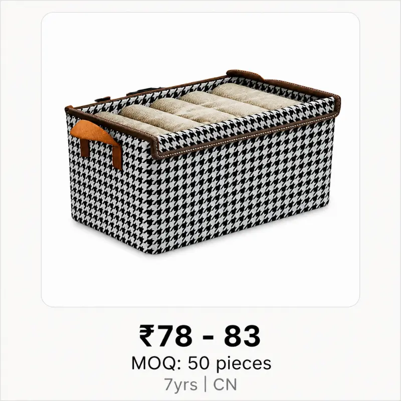 Folding Storage Basket for Clothes & Quilts